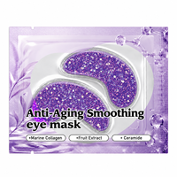 Masque Contour des Yeux Anti-Âge Lissant au Collagène Marin, Extrait de Fruits et Céramide – Raffermissant, Repulpant, Hydratant, Éclaircissant, Anti-Poches et Rafraîchissant