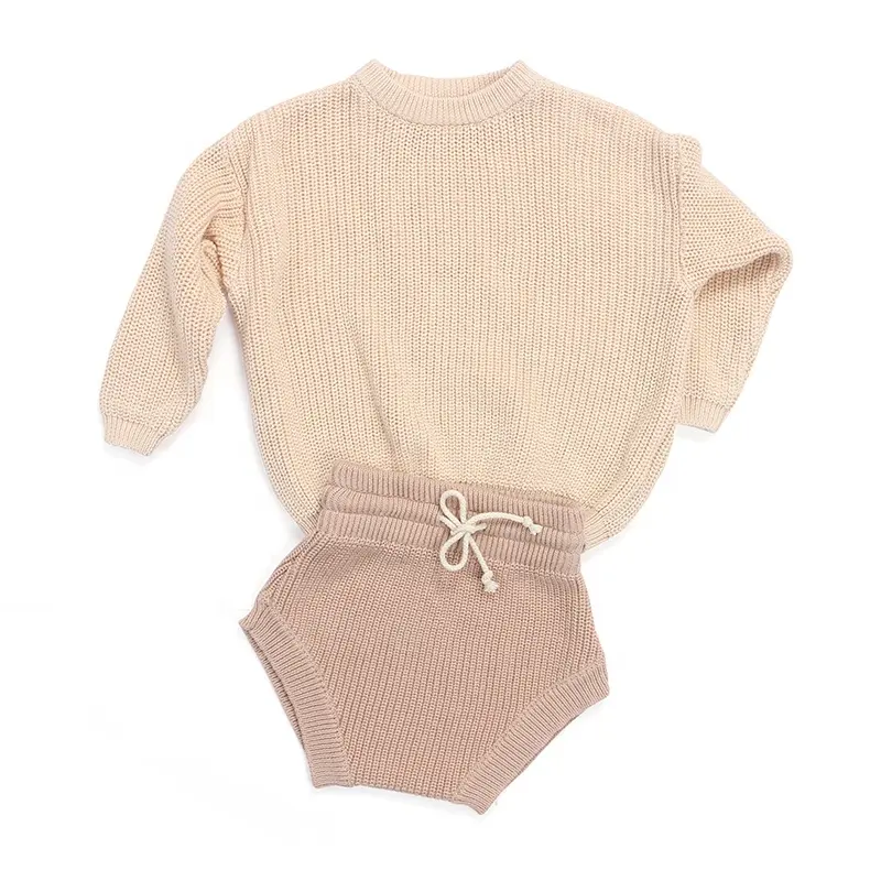 Toplu bebek setleri örme üst tasarım setleri giysileri bebek kız çocuk çocuk dış giyim
