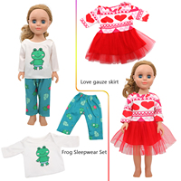 MSYO Vêtements de poupée américaine de 18 pouces, vêtements multicolores en coton, style tendance, OEM et ODM, accessoires de poupées de 45cm, pour filles, mini poupées Reborn