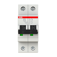 Disjoncteur miniature S202-C32 MCB 2P 32A courbe C, capacité de coupure 6kA, pour boîtier de distribution domestique, commercial et industriel