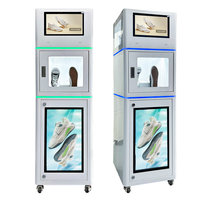 Machine Commerciale de Nettoyage de Baskets à Vapeur et UV, Laveuse-Sécheuse de Chaussures Automatique et Brosseuse pour Chaussures