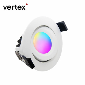 Xuống ánh sáng <span class=keywords><strong>LED</strong></span> Úc AU cắm 220V COB thông minh Downlight RGBW ZigBee RGB Downlight tuya 3in 4in <span class=keywords><strong>Kit</strong></span> 96 Mét RGB <span class=keywords><strong>LED</strong></span> Downlight - Product Image 4
