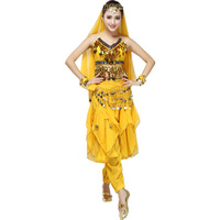 Costume de danse du ventre danse indienne minorité gland fesse écharpe Costume Tribal Costume de Performance