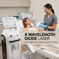 Épilateur laser à diode puissant à triple longueur d'onde