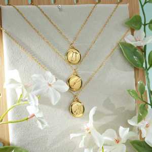 Изящный 12 созвездий диск Кулон Ювелирные изделия знак зодиака ожерелье для персонализированный гороскоп Астрология подарок - Product Image 5