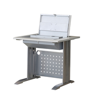 Écran d'ordinateur portable rabattable en métal avec écran LCD caché manuel, pour l'apprentissage et la lecture, bureau d'ordinateur pour les élèves