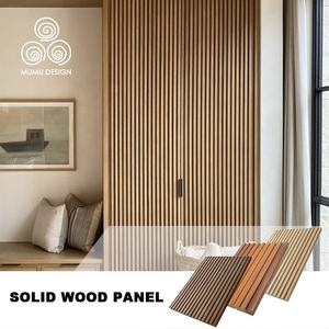 MUMU Villas Panneaux muraux <span class=keywords><strong>en</strong></span> bois massif composite 3D modernes, lattes de bois fabriquées <span class=keywords><strong>en</strong></span> Chine, pour les murs - Product Image 6