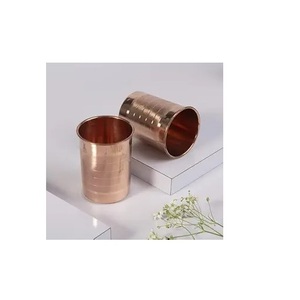 แก้วทองแดงกันรั่วพื้นผิวมันวาวและฐานแข็งแรงใช้สำหรับดื่มน้ำทุกวันในฤดูร้อนจากผู้จำหน่ายอินเดีย - Product Image 1