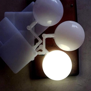 Lampe 166-56-4 LED en plastique PP, diffuseur de lumière perlé, pâte liquide blanche - Product Image 2