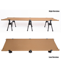 Lit de camping pliable professionnel pour la plage avec drap en tissu polyester 1000D haute densité, garantie 5 ans, utilisation hôtelière, sac de transport