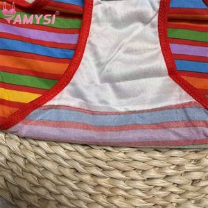 阿米斯537 #   透气牛奶丝内裤高腰高腰无缝环保环保彩色条纹薄款大码内衣 - Product Image 5