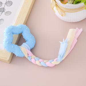 Jouets molaires pour animaux de compagnie nettoyage des dents corde en coton résistance aux morsures soulage l'ennui petit chiot chien barre d'os jouet à mâcher interactif - Product Image 4