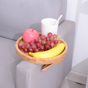 Home Arm Tray Couch Arm Clip Table Portable Couch Cup Holder Portable Snacks Drinks Remote <b>Control</b> Coffee Armrest Tray - Product Image 2