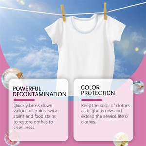 Jue Fish 10pcs Bio Enzyme Comprimés <span class=keywords><strong>De</strong></span> Nettoyage Huile Taches Alimentaires Enlever Les Vêtements Couleur Protégeant La Biotine Vêtements Tablette <span class=keywords><strong>De</strong></span> Nettoyage - Product Image 6