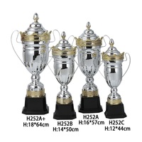 Coupe de trophée en métal personnalisée en gros pour les sports : cricket, tennis de table, football, badminton – Marque Phoenix – Durable – Or et Argent