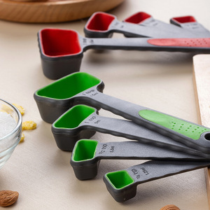 Juego de 4 Cucharas Medidoras de Plástico de Colores con Escala, Cucharas Medidoras Plegables Combinadas - Product Image 3