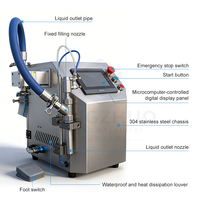 Prix de gros, machine de remplissage intelligente multifonctionnelle semi-automatique pour bouteilles d'eau, d'huile, de parfum, remplisseuse électrique à haut débit pour liquides
