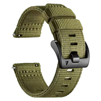 Bracelet en toile de nylon de 22 mm, durable, confortable, réglable, avec boucle à ardillon, design Sport Loop pour Watch 5/S4 Sport/S3/S2/S1