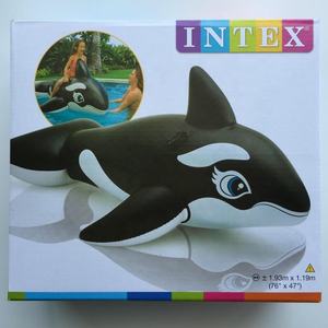 Flotadores Originales <span class=keywords><strong>Intex</strong></span> 58561 WHALE RIDE-ON, Flotador <span class=keywords><strong>Inflable</strong></span> para Fiestas en la Piscina - Product Image 4