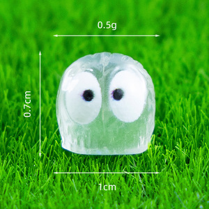 Piccoli modelli di animali per <span class=keywords><strong>il</strong></span> capodanno cinese Micro ornamenti di paesaggio in resina fatta da te con <span class=keywords><strong>gufo</strong></span> luminoso nero ventaglio di carbone - Product Image 6