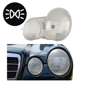 ZWENJIN pour Mercedes-Benz Classe E W210 <span class=keywords><strong>E200</strong></span> E220 1995 <span class=keywords><strong>1996</strong></span> 1997 1998 1999 2000 2001 Cache-phare transparent Remplace l'abat-jour d'origine - Product Image 4
