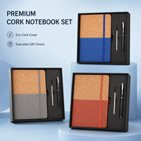 Coffret cadeau de bloc-notes A5 écologique, impression de logo personnalisée, coffret cadeau d'entreprise de luxe OEM