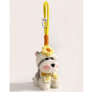 Llavero de Peluche de Cachorro Schnauzer, Adorno Suave para Bolsos y Mochilas, Regalo, Origen Yiwu, Otoño 2025 - Product Image 2