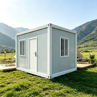 Cabine Conteneur Préfabriquée à Panneaux Sandwich, Suite d'Hôtes Portable, Mini-Maison pour Hôtels, Appartements, Bureaux et Bâtiments Industriels