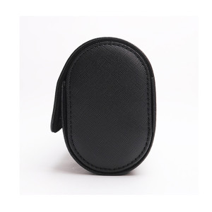 Watch Roll Luxury Handmade Quilted Saffiano PU Leather Men 3 Slot Button Watch Case Roll Storage Box