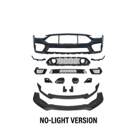 Kit de Carrocería para Parachoques Delantero S550 con Rejilla y Labio Delantero para Ford Mustang S550 2018-2023, Actualización al Estilo Mach 1