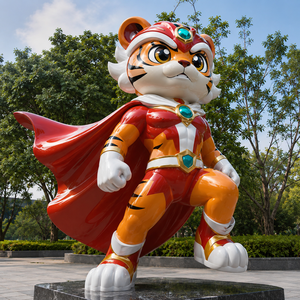 Statues de super-héros, d'animaux et de créatures fantastiques en fibre de verre, personnalisées, <span class=keywords><strong>grandeur</strong></span> <span class=keywords><strong>nature</strong></span>, pour jardin, en résine, à collectionner - Product Image 1