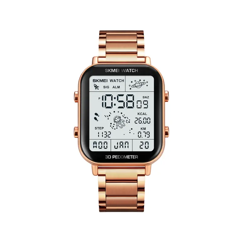 Montre électronique multifonctionnelle pour hommes avec comptage de pas montre étanche pour le calcul des calories sportives pour hommes