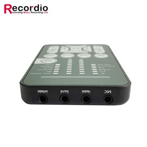 Tarjeta de sonido en vivo portátil para GAX-V6, con Cable de Audio, USB, BT, accesorios universales para teléfono, ordenador, <span class=keywords><strong>efectos</strong></span> de sonido - Product Image 3