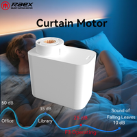 Moteur de rideau électrique intelligent Raex F3-E Mini Brushless Tuya WiFi pour maison connectée, télécommande, salon, bureau, compatible Google Home