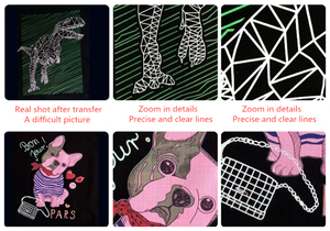 100 ensembles/paquet A+B <span class=keywords><strong>Papier</strong></span> <span class=keywords><strong>transfert</strong></span> thermique <span class=keywords><strong>laser</strong></span> <span class=keywords><strong>foncé</strong></span> sans découpe, <span class=keywords><strong>papier</strong></span> thermique auto-décollant pour T-shirt - Product Image 6