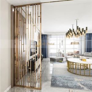 Divisor Metálico Multifuncional Elegante y Translúcido de Acero Inoxidable LL86, Resistente al Agua, Personalizable - Product Image 1