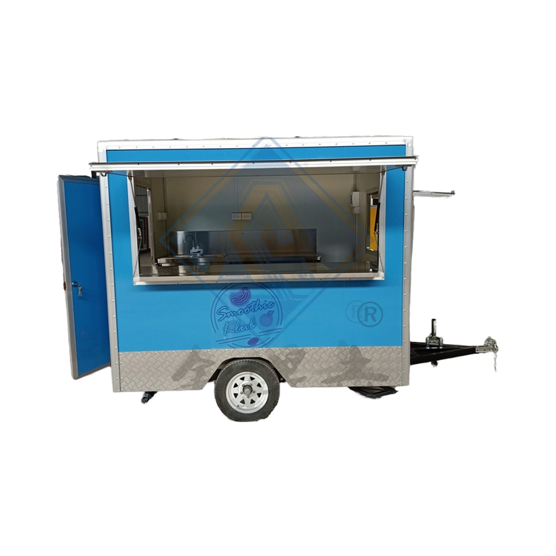 Trailer style Food Cart with Wheels
