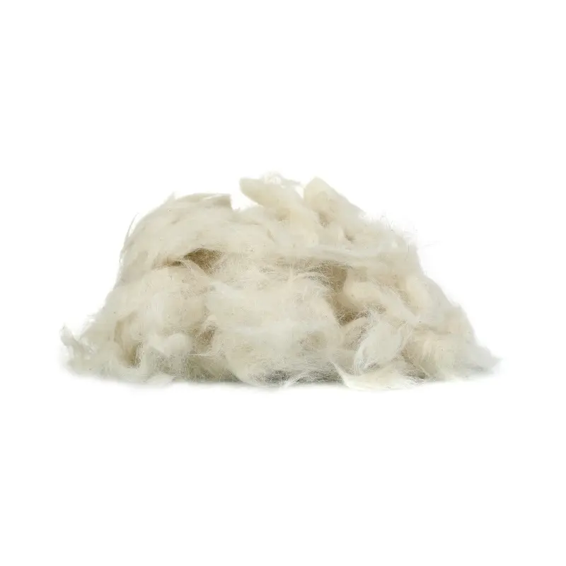 Super white scoured goat hair 50-80mm for felt and carpet.