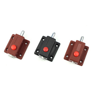 Plastic Automatic <b>Push</b> Button Door Latch Surface Mounted Cabinet Security Bolt Easy Installation Minimalist Design - Product Image 2
