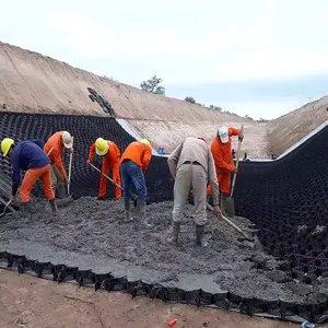 HDPE Geocell Erosion Control Core Gravel Stabilization Grid Geocell Ground Grid Paver Geocell Geogrids for Retaining Wall