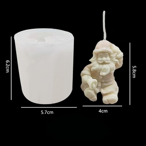 Père Noël et Père Noël Résine Silicone Moules pour La Décoration Intérieure Pilier Gâteau Outils et Plâtre Gypse Moules - Product Image 5