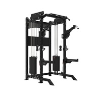 POWERMAN Twister Arm Exerciseur Multi Fonctionnel Smith Machine Power Rack Câble Crossover Tout-en-un Home Gym