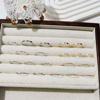 Lot de dix bagues fines pour femme, style simple et élégant, en alliage, marque Keiyue, pierre de naissance de juillet, pour usage quotidien, pour l'index et les phalanges