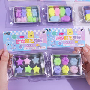 Mini jouets scientifiques <span class=keywords><strong>et</strong></span> d'ingénierie créatifs à faire soi-même, griffes de chat, poisson, étoile, petits jouets faits à la main, unisexe, matériau de jeu alimentaire TPR, ensemble de matériel - Product Image 5