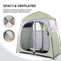 Grande tente de pêche instantanée quatre saisons, imperméable, double couche, avec sac de transport, une chambre et toilettes privées pour le camping