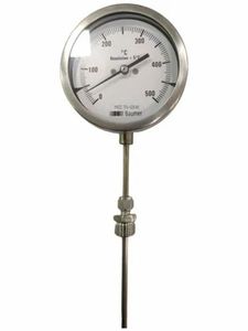 Termómetro Bimetálico BDT con Carátula de Acero Inoxidable, Indicador de Temperatura Industrial de Alta Precisión para Calderas - Product Image 3