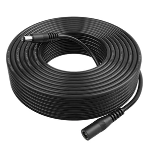 2464 18 ~ 14AWG DC Cabo de Extensão Masculino para Feminino Cabo de alimentação pesado de alta potência para Vigilância de Segurança CCTV Indoor IP Camer