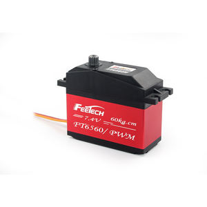 Ft6560m 1/8 <span class=keywords><strong>rc</strong></span> ट्रक/buggy रोबोट आर्म सर्वो धातु गियर 60 किलो उच्च टॉर्क सर्वो मोटर और आरसी हवाई जहाज के लिए मोटर घटक - Product Image 2