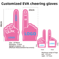 Gants en mousse EVA - Mains en mousse légères et portables pour la cheerleading, les événements sportifs et l'athlétisme