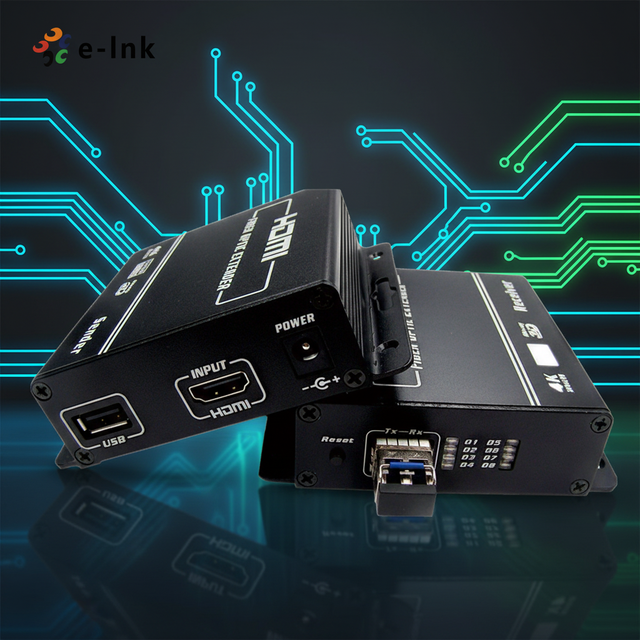 Multi-functional 4K 60Hz HDMI KVM Fiber Extender 4096*2160P 60Hz Support RS232 or RS485 330M